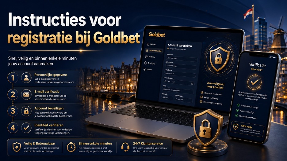 Registratie bij Goldbet 2026 – stap voor stap account aanmaken, verificatie uitvoeren, veilig registreren en snel toegang krijgen tot het online casino